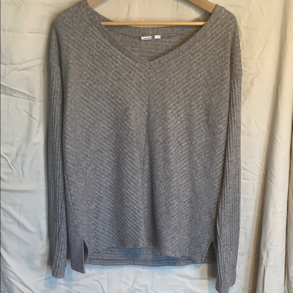 Gray light weight sweater